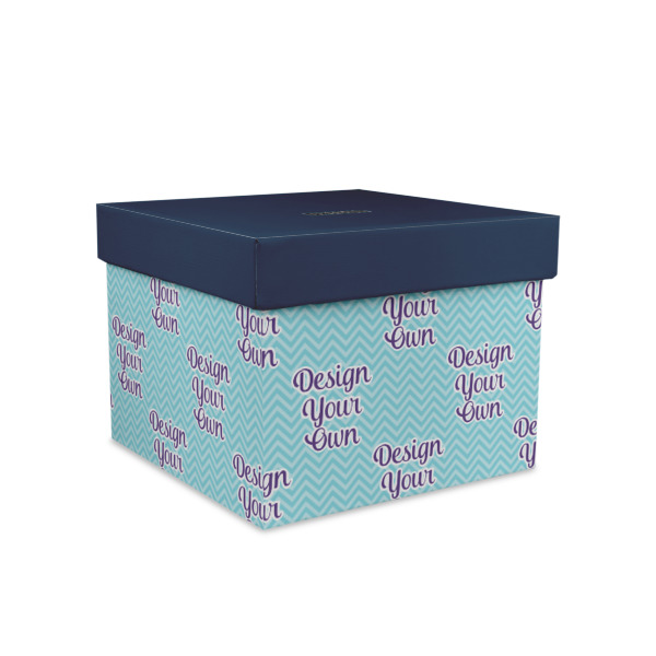 Custom Design Your Own Gift Box with Lid - Canvas Wrapped - Medium