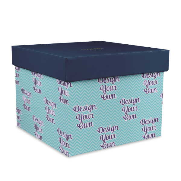 Custom Design Your Own Gift Box with Lid - Canvas Wrapped - X-Large