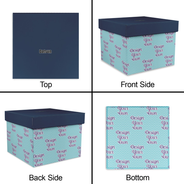 Custom Design - Gift Boxes with Lid - Canvas Wrapped - X-Large - Approval