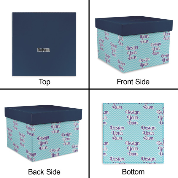 Custom Design - Gift Boxes with Lid - Canvas Wrapped - Large - Approval