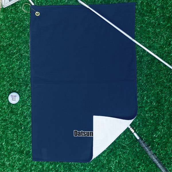 Custom Design - Waffle Weave Golf Towel - In Context