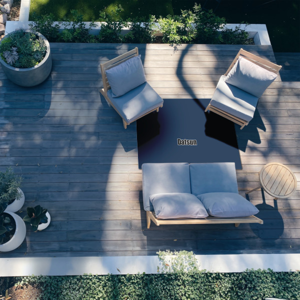 Custom Design - 4'x6' Patio Rug - In context