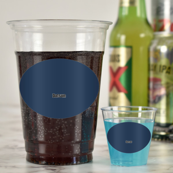 Custom Design - Plastic Shot Glasses - In Context