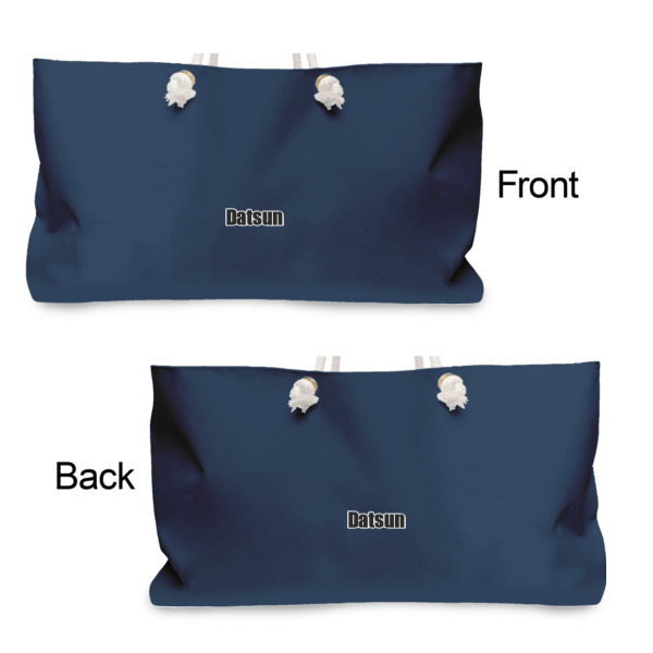 Custom Design - Large Rope Tote - From & Back View