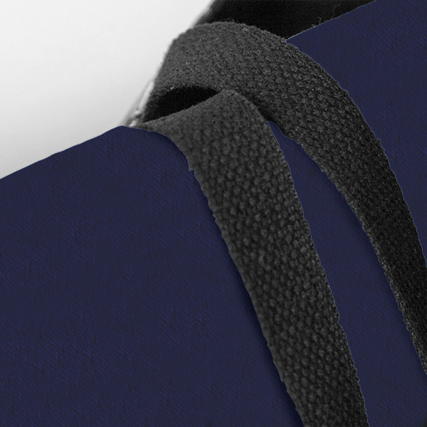 Custom Design - Closeup of Tote w/Black Handles