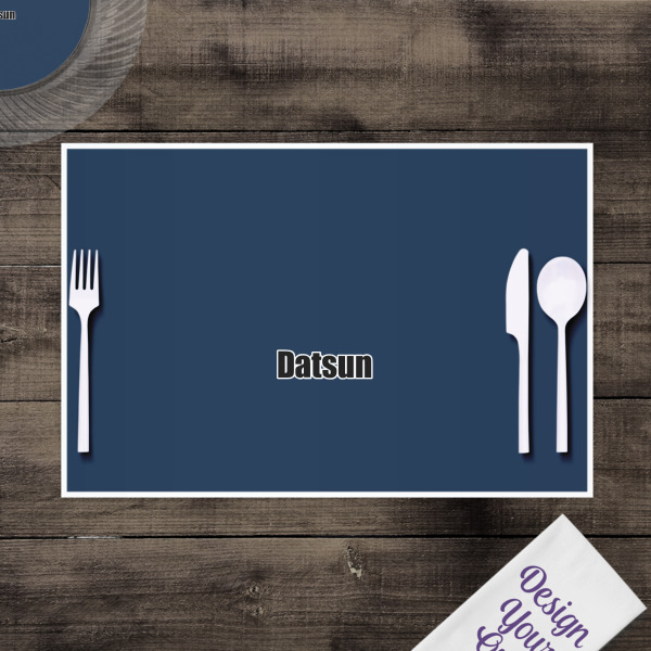 Custom Design - Disposable Paper Placemat - In Context