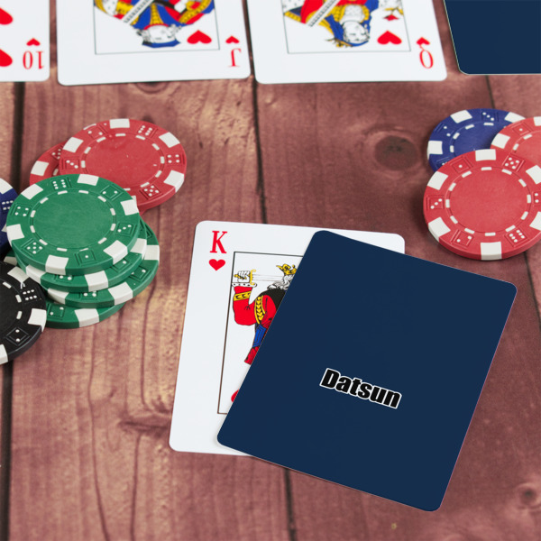 Custom Design - On Table with Poker Chips