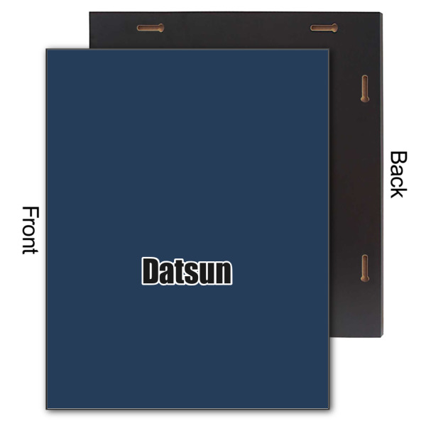 Custom Design - 11x14 Wood Print - Front & Back View