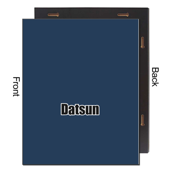 Custom Design - 16x20 Wood Print - Front & Back View