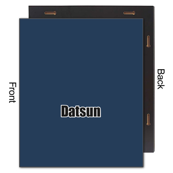 Custom Design - 20x24 Wood Print - Front & Back View