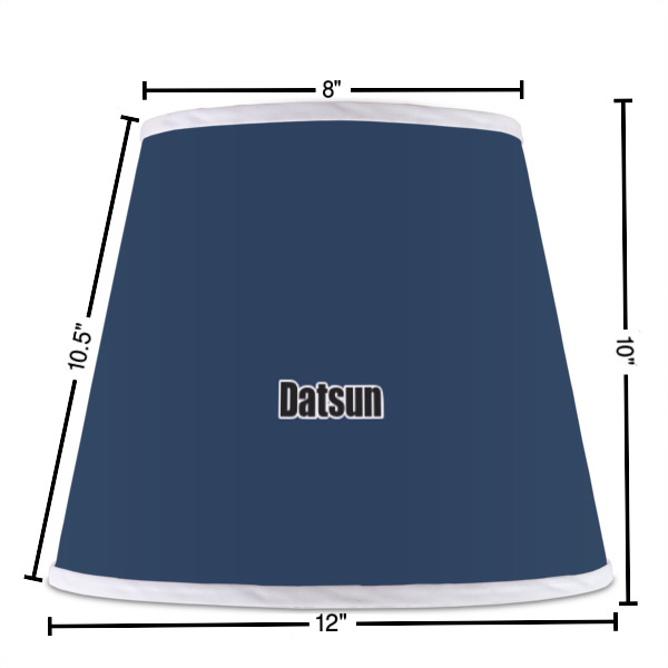 Custom Design - Poly Film Empire Lampshade - Dimensions