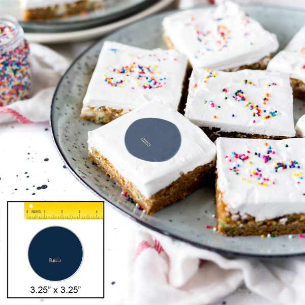 Custom Design - Printed Icing Circle - Large - In Context