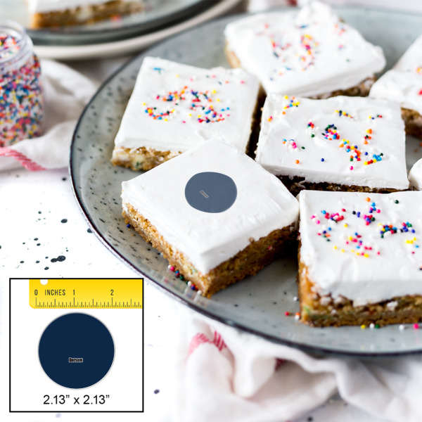 Custom Design - Printed Icing Circle - Small - In Context