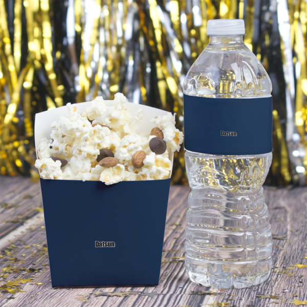 Custom Design - Water Bottle Label - w/ Favor Box