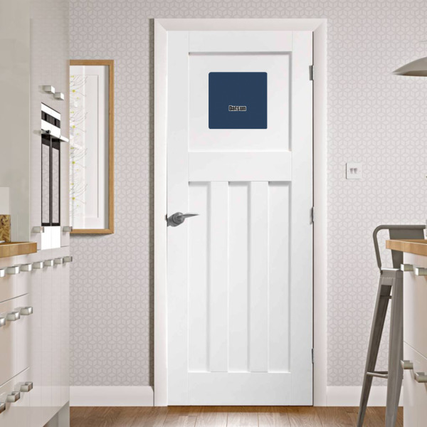 Custom Design - Square Wall Decal on Door