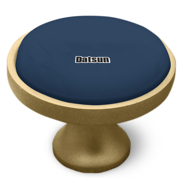 Custom Design - Cabinet Knob - Gold - Side