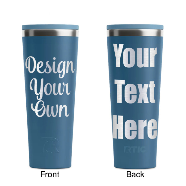 Custom Design - Steel Blue RTIC Everyday Tumbler - 28 oz. - Front and Back