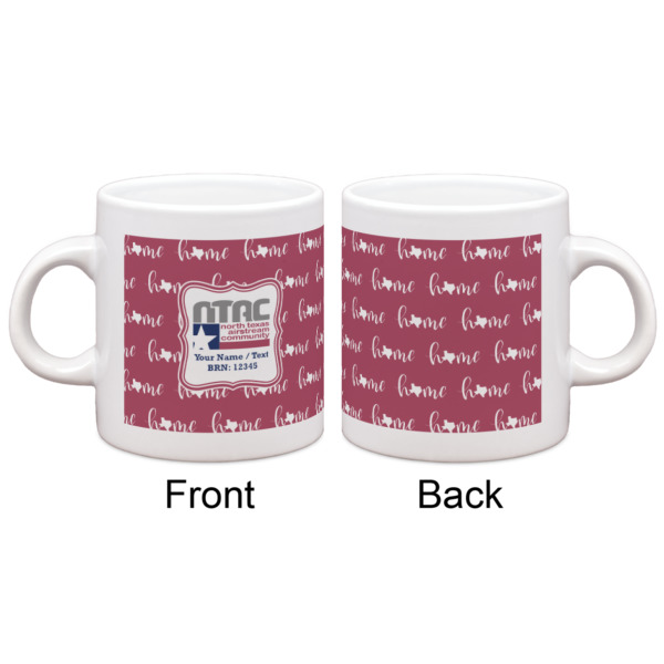 Custom Design - Single Shot Espresso Cup - Single - Front & Back