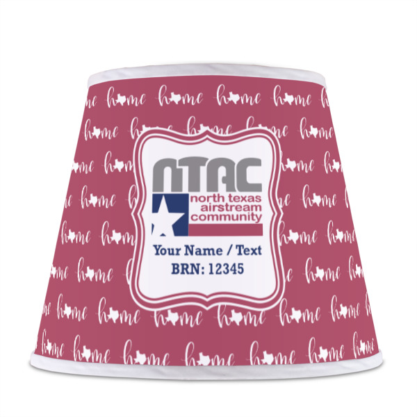 Custom Design - Poly Film Empire Lampshade - Front View