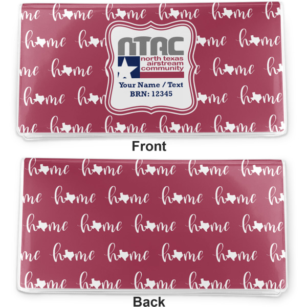 Custom Design - Vinyl Check Book Cover - Front and Back