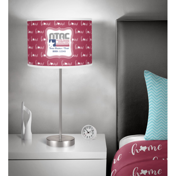Custom Design - 13" Drum Lampshade - In Room