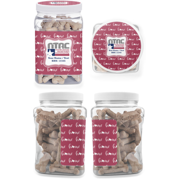 Custom Design - Pet Treat Jar - Multiple Angles