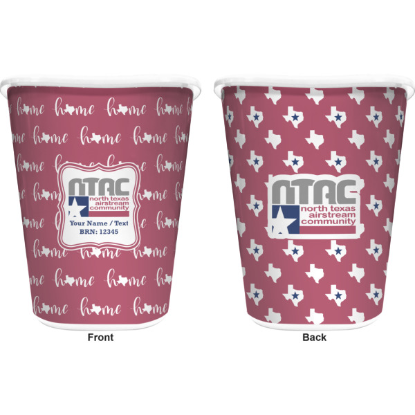 Custom Design - Waste Basket - White - Double Sided - Approval