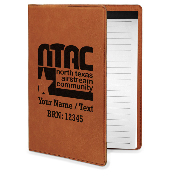 Custom Design Your Own Leatherette Portfolio with Notepad - Small - Single-Sided