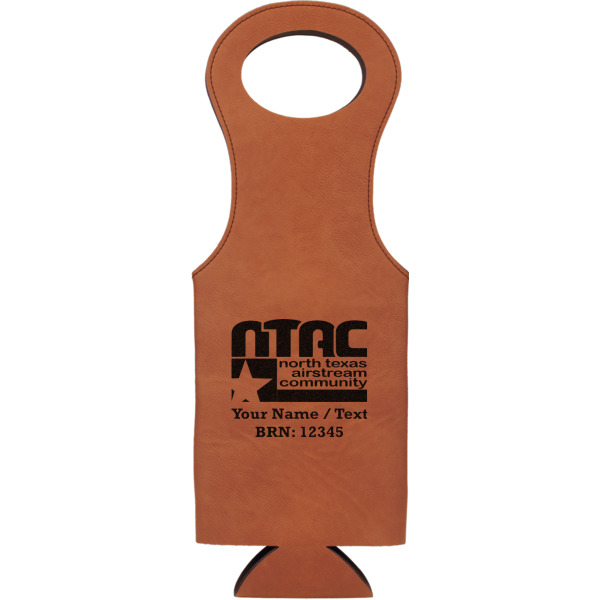 Custom Design Your Own Leatherette Wine Tote