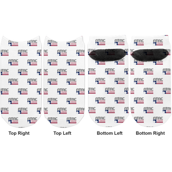 Custom Design - Adult Ankle Socks - Double Pair - Front and Back - Apvl