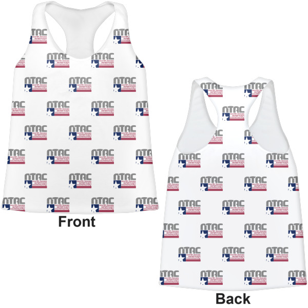 Custom Design - Womens Racerback Tank Tops - Medium - Front and Back