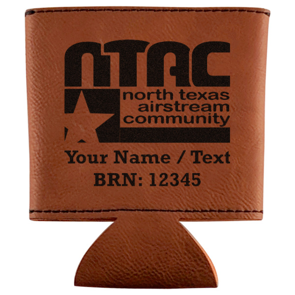 Custom North Texas Airstream Community Leatherette Can Sleeve