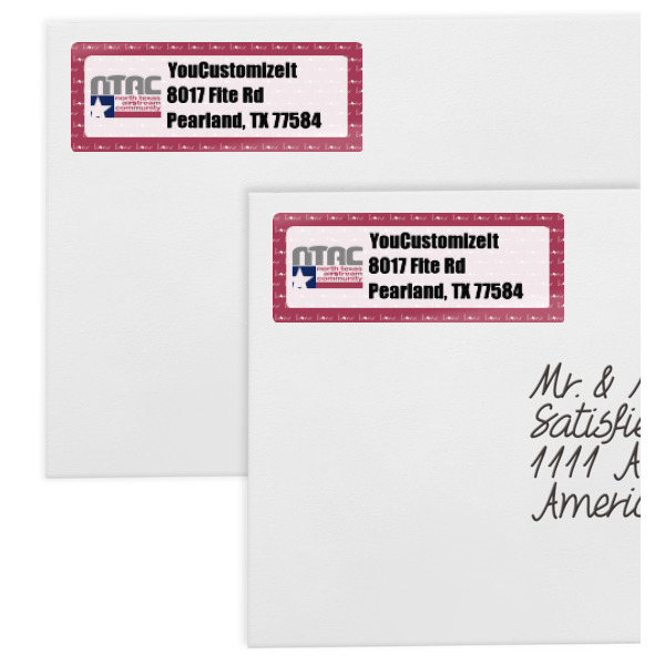 Custom Design - Mailing Labels - Double Stack Close Up