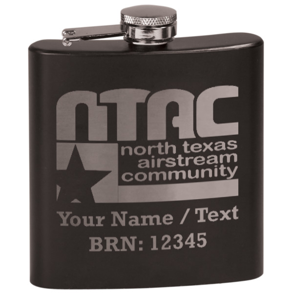 Custom Design Your Own Black Flask Set