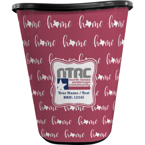 Custom Design - Waste Basket - Black - Front