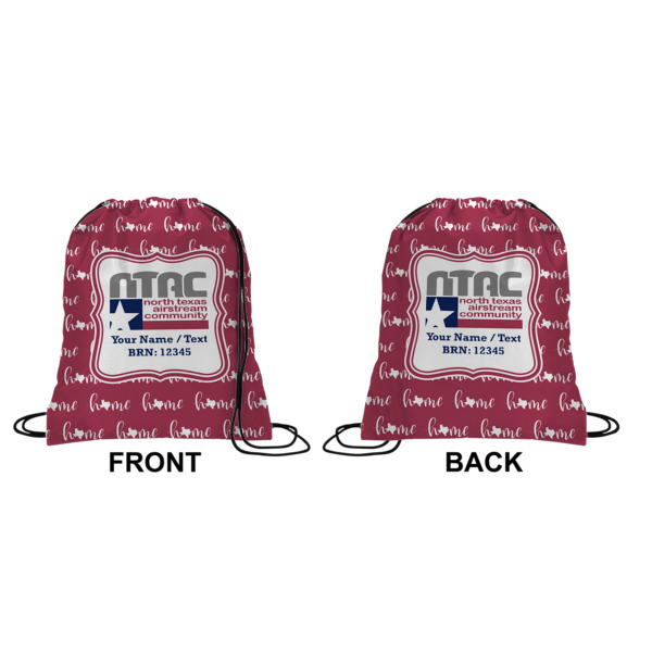 Custom Design - Drawstring Backpack Front & Back Medium