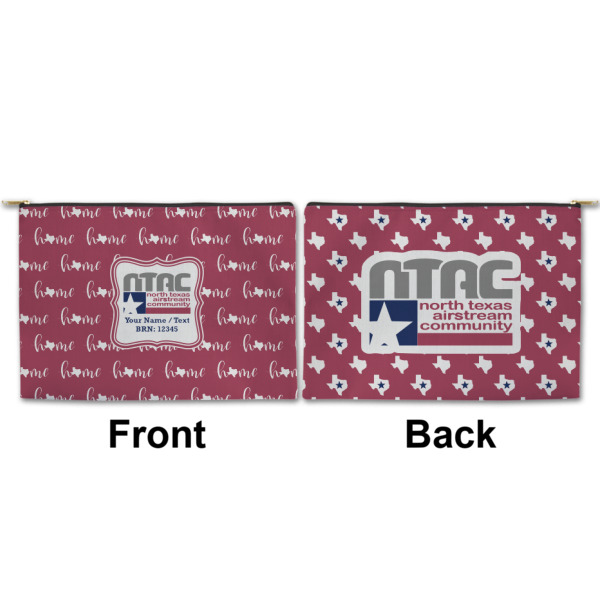 Custom Design - Large Zipper Pouch Approval (Front and Back)