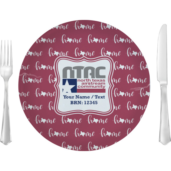 Custom Design Your Own 10" Glass Lunch / Dinner Plate