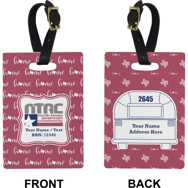 Custom Design - Rectangle Luggage Tag (Front + Back)