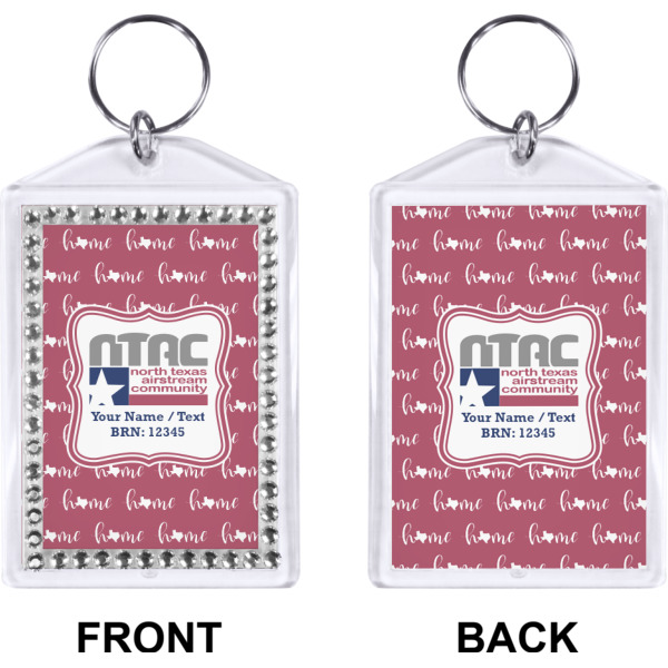 Custom Design - Bling Keychain (Front + Back)