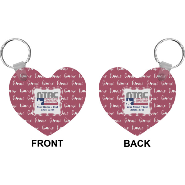Custom Design - Heart Keychain (Front + Back)