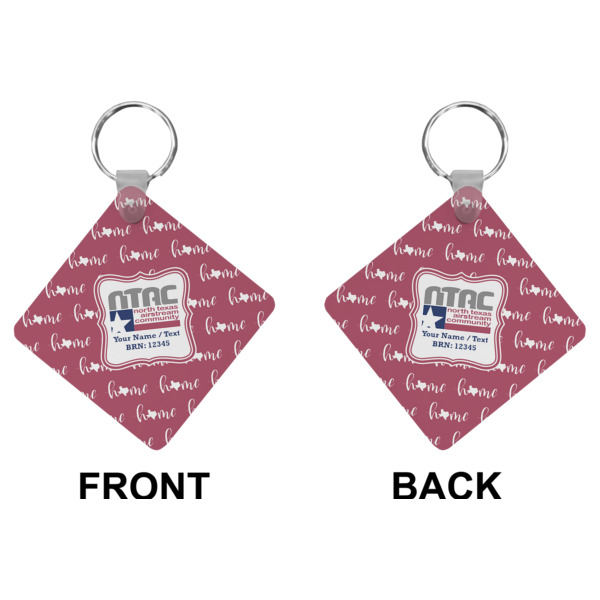 Custom Design - Diamond Keychain (Front + Back)