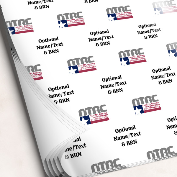 Custom North Texas Airstream Community Wrapping Paper Sheets