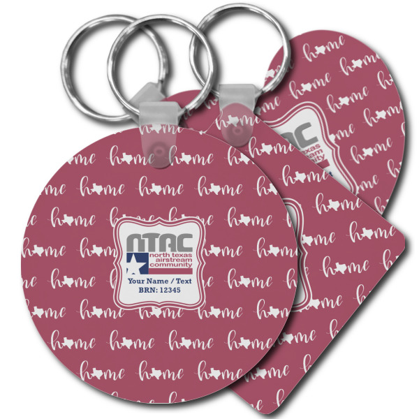 Custom North Texas Airstream Community Plastic Keychain