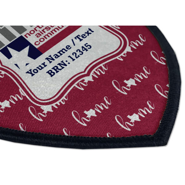 Custom Design - Iron On Patch - Shield - Style B - Closeup