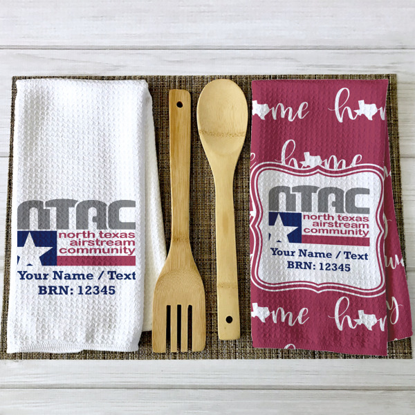 Custom Design - Waffle Weave Towels - 2 Print Styles