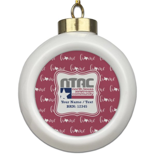 Custom Design Your Own Ceramic Ball Ornament
