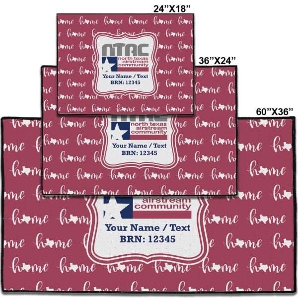 Custom Design - Door Mats - Size Comparison