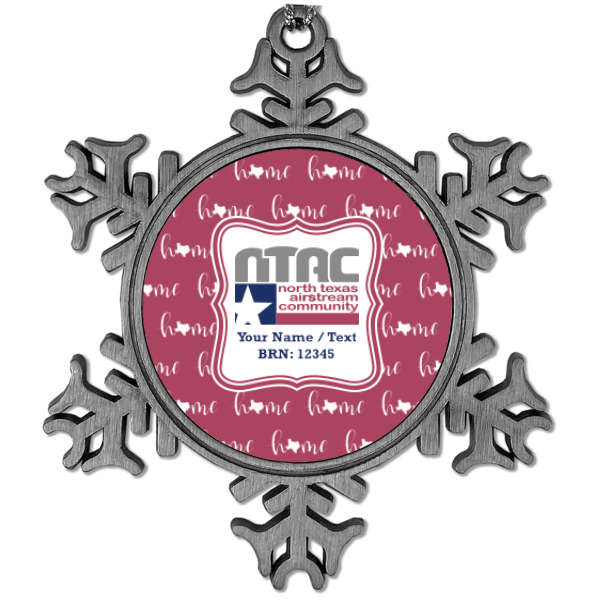 Custom Design Your Own Vintage Snowflake Ornament