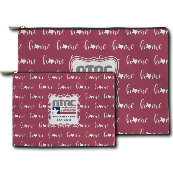 Custom Design - Zippered Pouches - Size Comparison